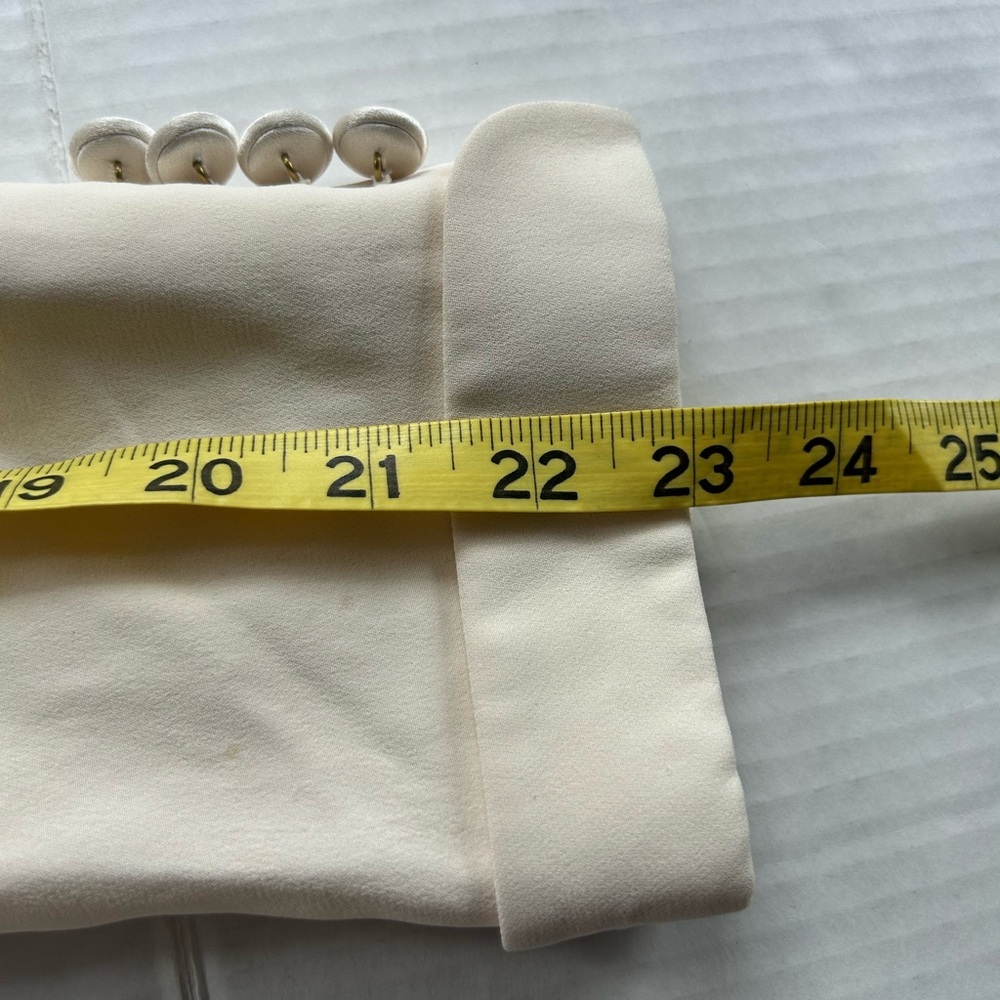 Ralph Lauren purple label Ivory Satin silk Jacket Sz 6 as is (stains ). Italy - Picture 11 of 12